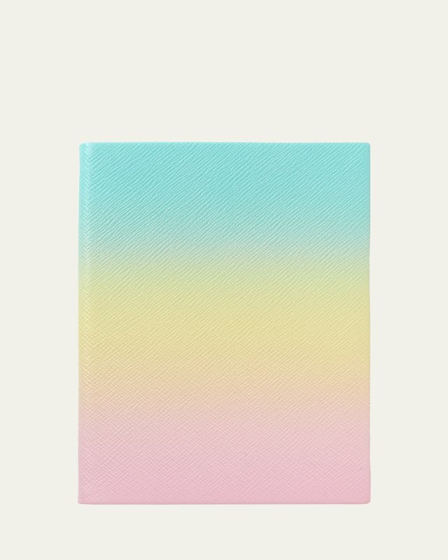 Rainbow Soho Notebook in Panama Leather